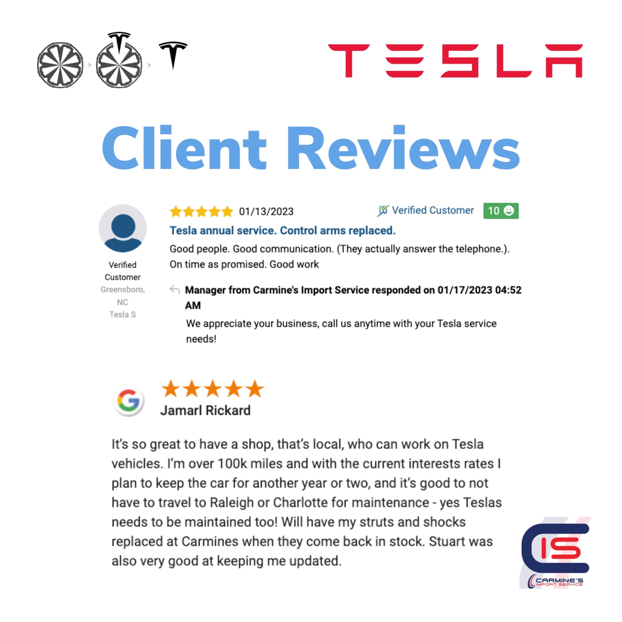Tesla Customer Reviews