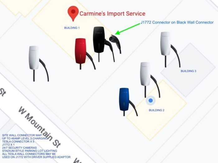 Tesla Charger Map at Carmine's ®
